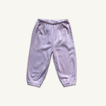Dots pointelle bukser - purple