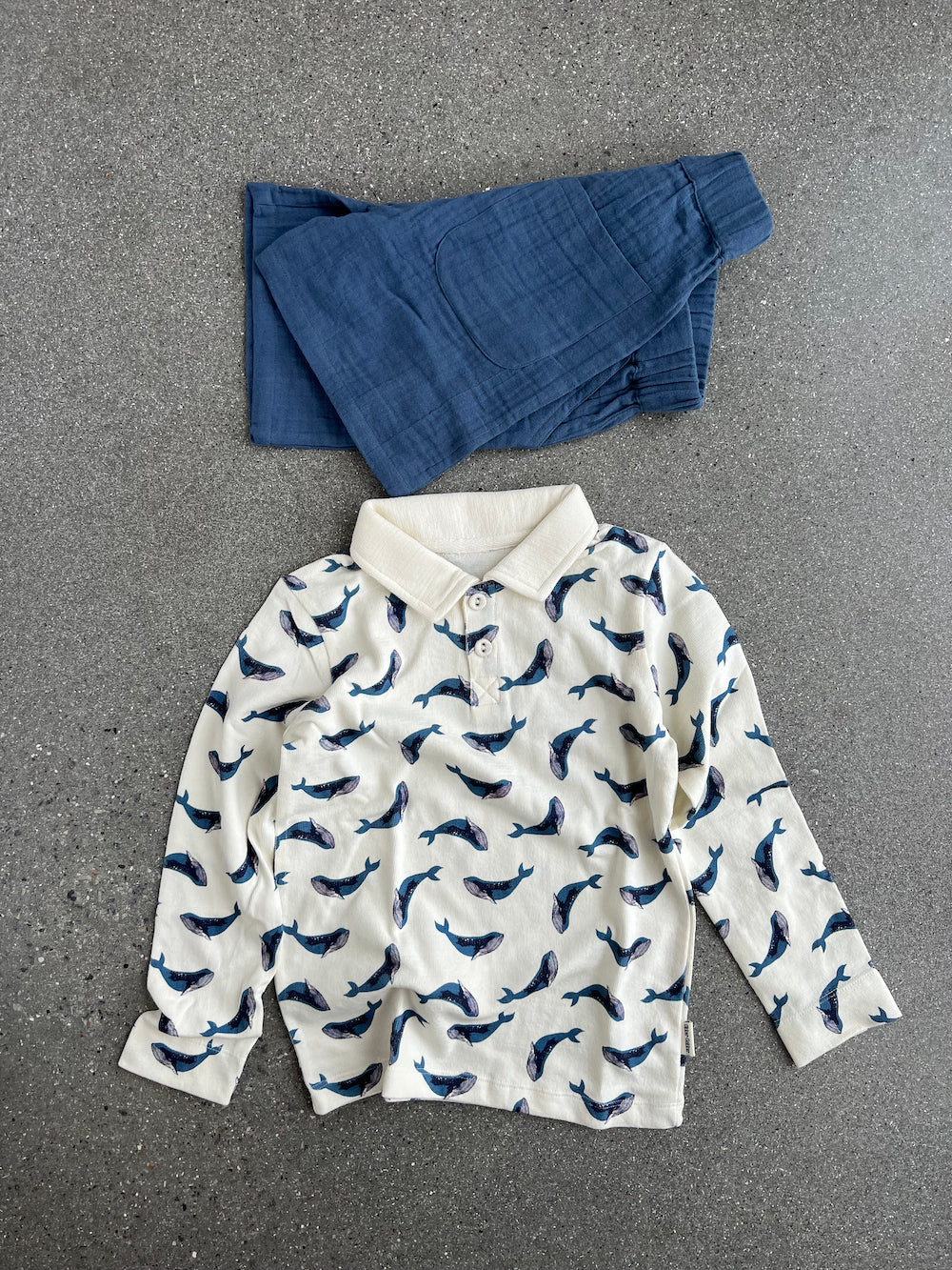 Muslin shorts - coronet blue