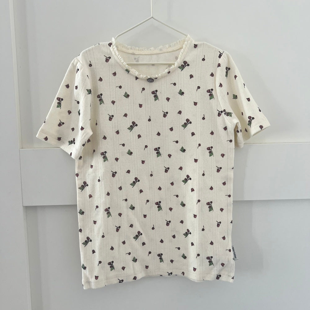 Pointelle t-shirt - berry